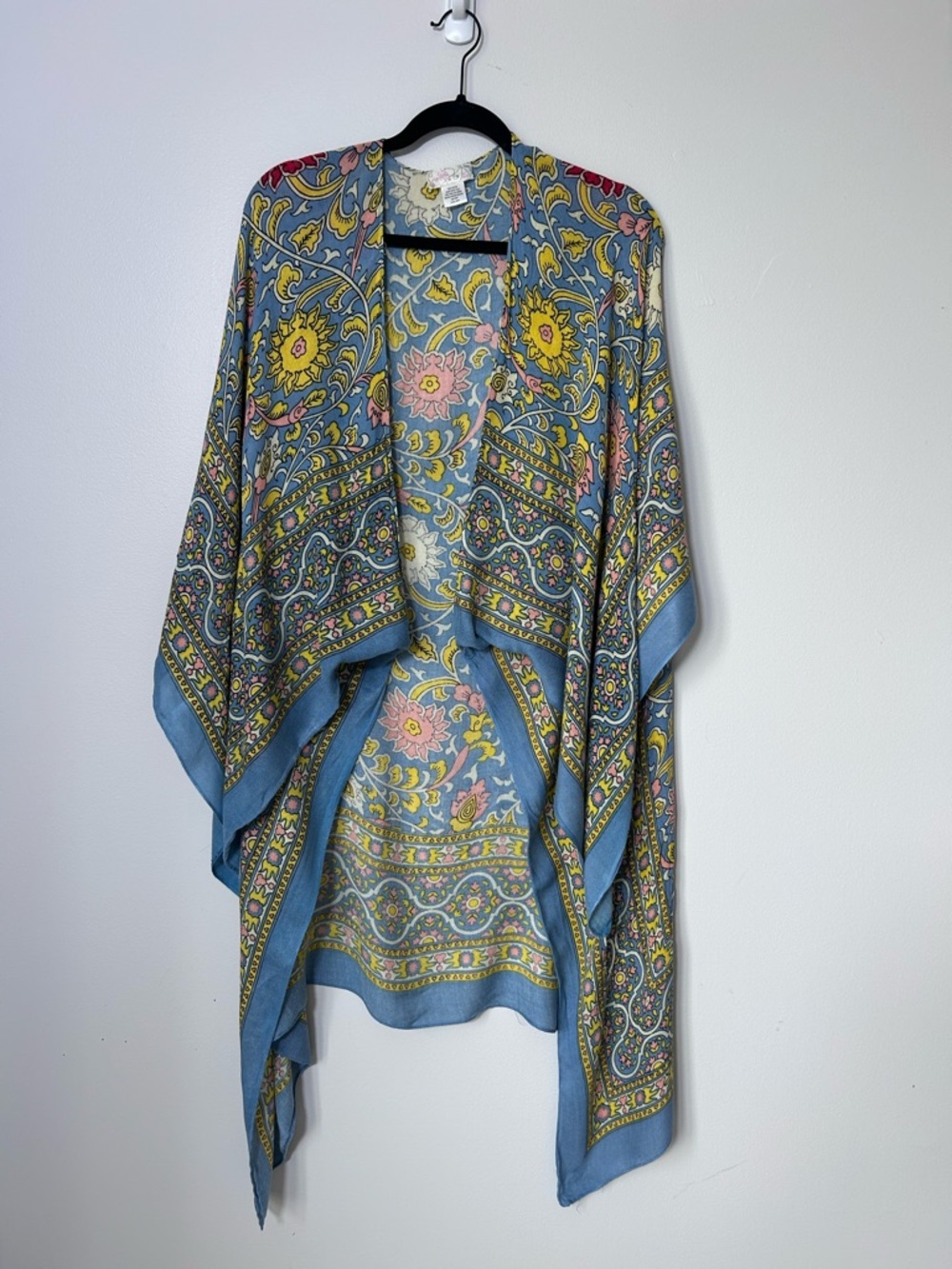 Free People Floral Rayon Boho Kimono
